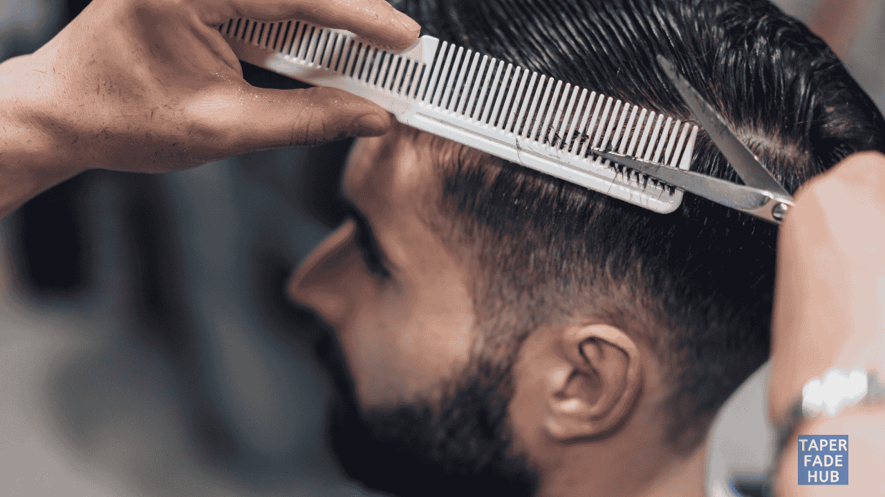 A stylish man with a voluminous Blowout Taper Fade haircut