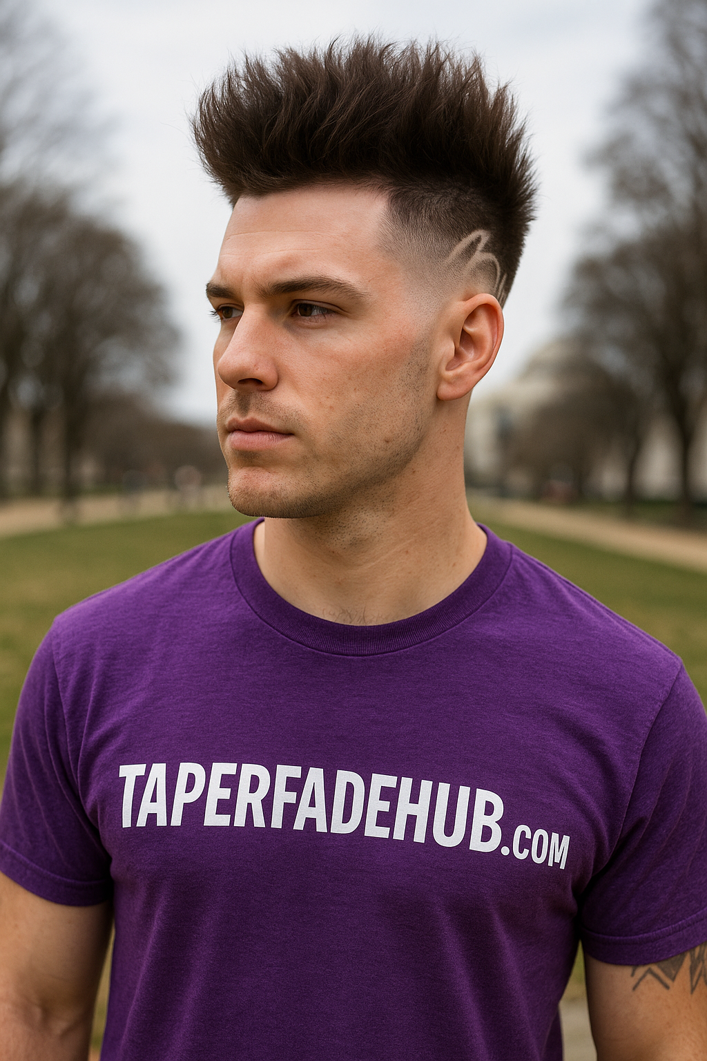 Blowout Mid Taper Fade with Volume