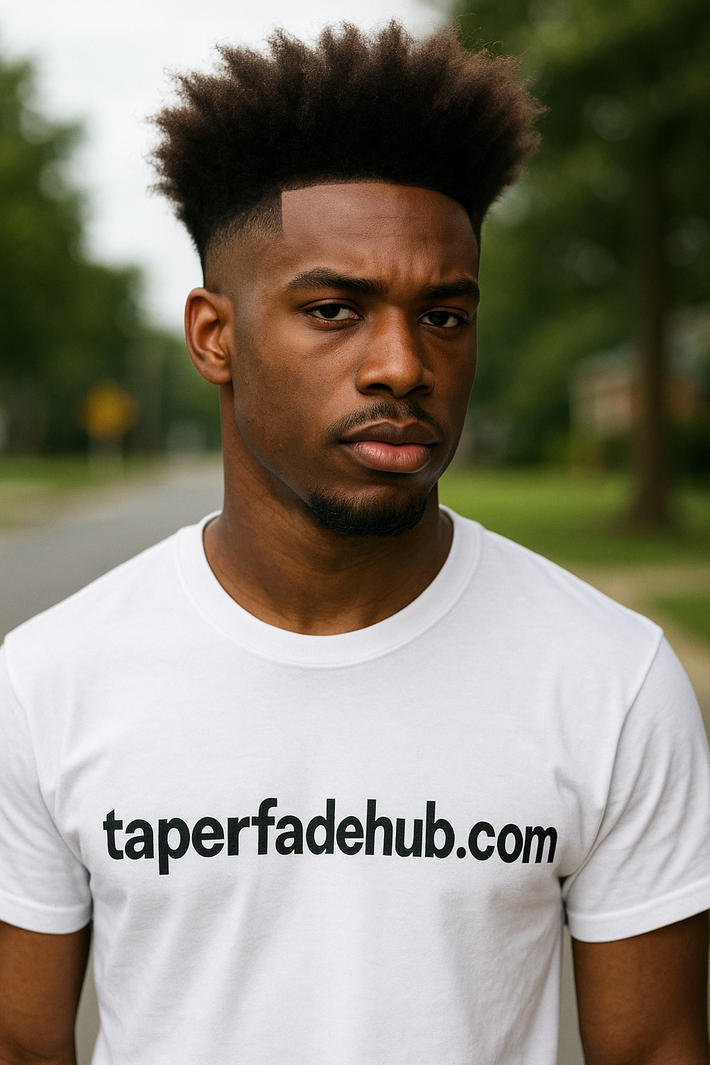 Faux Hawk with Mid Taper Fade for Edgy Style