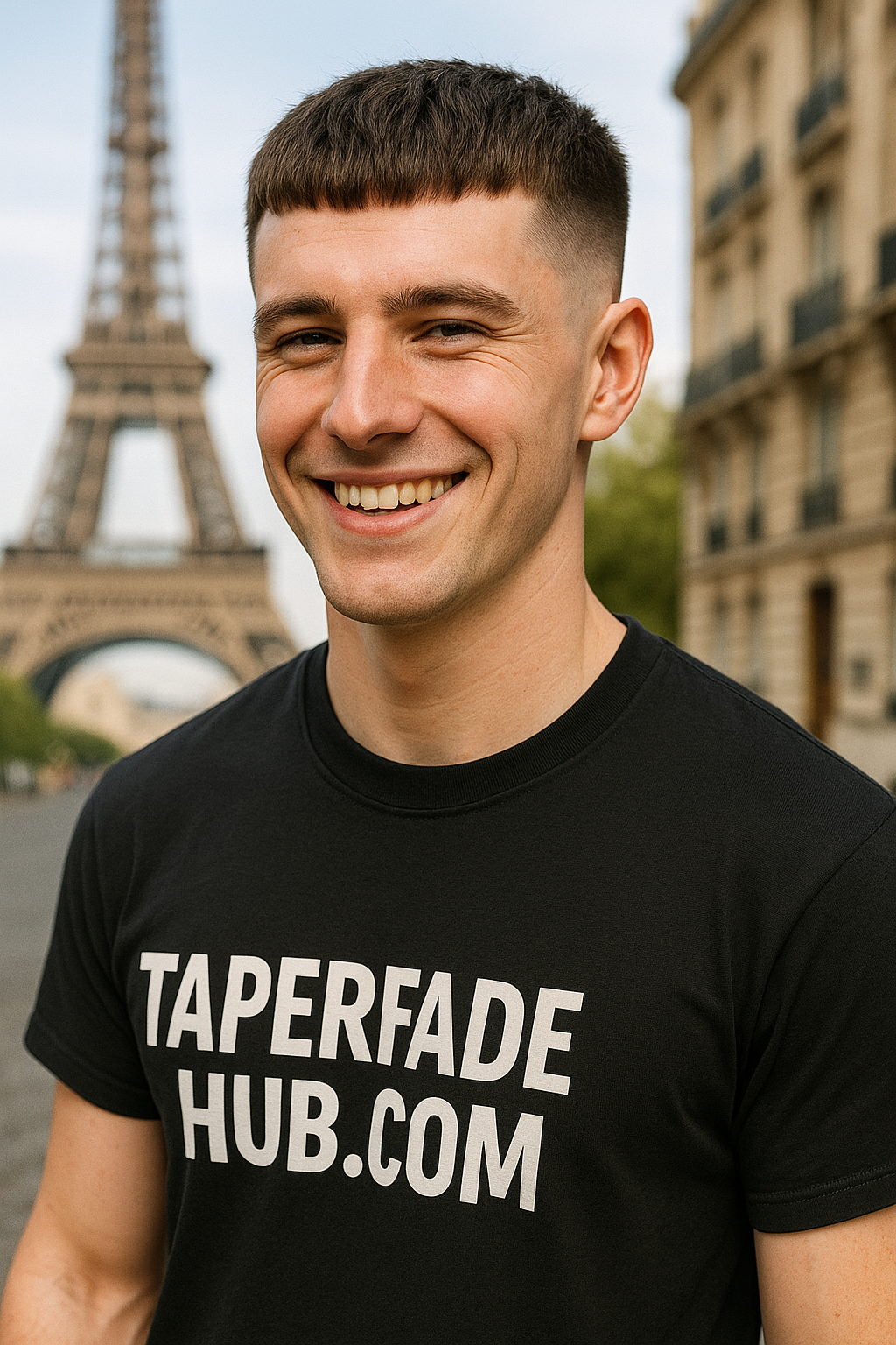 French Crop with Mid Taper Fade and Textured Top