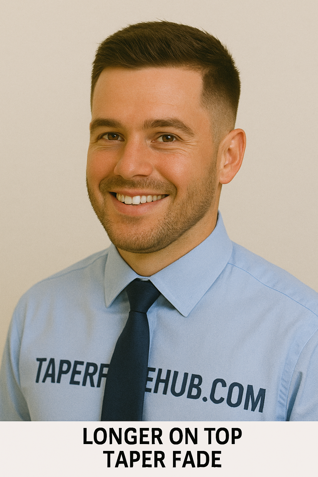 Side part taper fade example